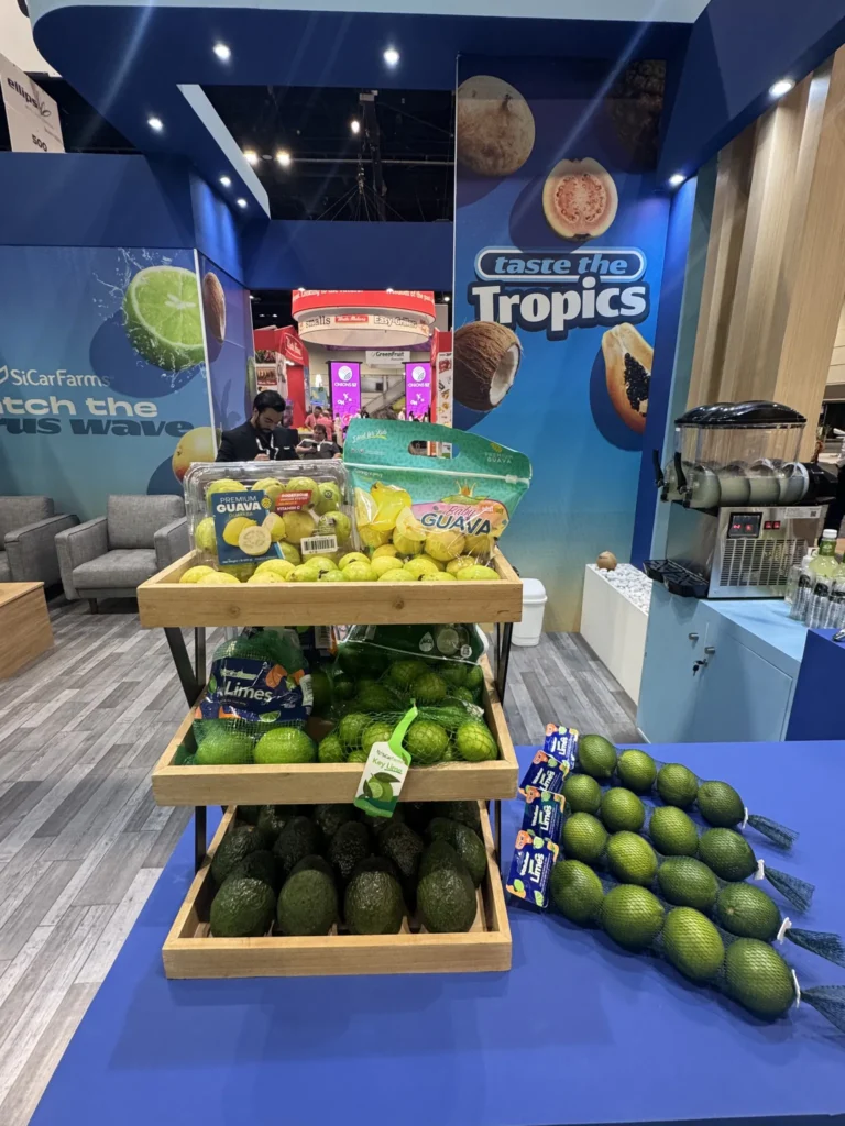 Guava, limes and avocado at the SiCar Farms booth